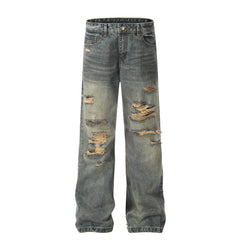 Denim Men's Loose Casual Wide-leg Pants