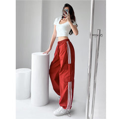 Three Bar Wide Leg Cargo Pants