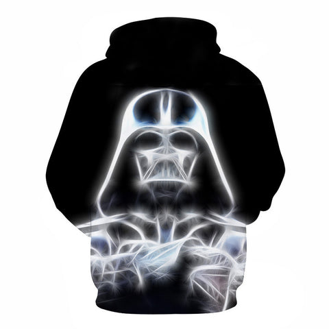 Black Warrior 3D Printed Hoodie Anime Hooded Sweater