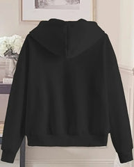 Women's Chic White Zip-Up Hoodie