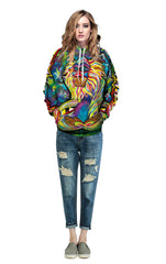 3D print hip hop hoodies Monkey design