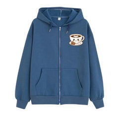 Streetwear Hoodie Zip Sweatshirt European And American Butterfly Gothic Jacket Top