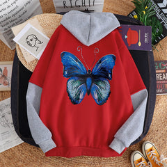 Ladies Sweatshirt Hoodie Loose Streetwear Casual Jacket