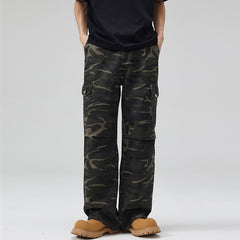 Paratrooper Camouflage Cargo Pants Men And Women Multi-pocket