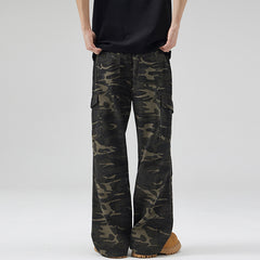 Paratrooper Camouflage Cargo Pants Men And Women Multi-pocket