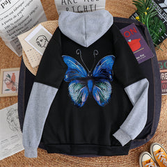 Ladies Sweatshirt Hoodie Loose Streetwear Casual Jacket