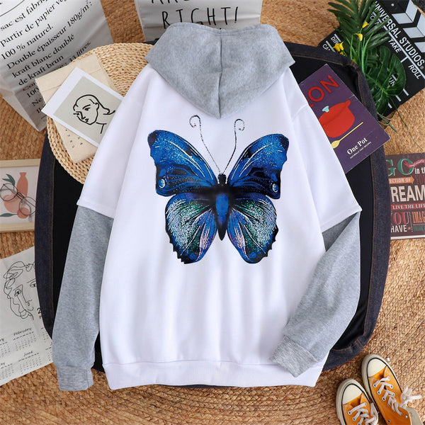 Ladies Sweatshirt Hoodie Loose Streetwear Casual Jacket