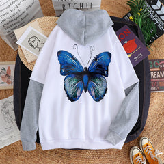 Ladies Sweatshirt Hoodie Loose Streetwear Casual Jacket
