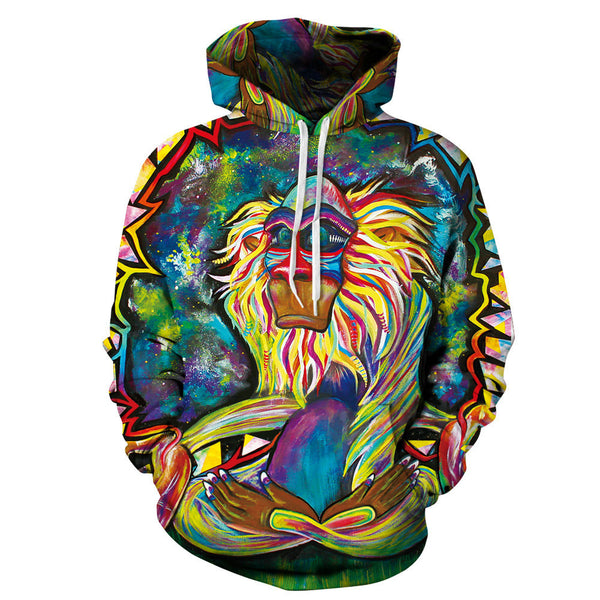 3D print hip hop hoodies Monkey design