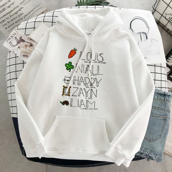 Harry Styles One Direction graphic hoodie