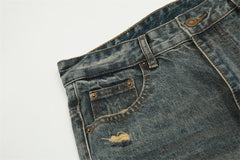 Denim Men's Loose Casual Wide-leg Pants