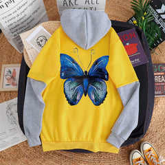Ladies Sweatshirt Hoodie Loose Streetwear Casual Jacket