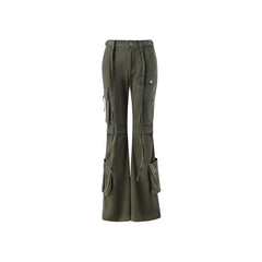 Cargo Pants Retro Wide Leg Straight Leg