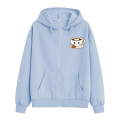 Streetwear Hoodie Zip Sweatshirt European And American Butterfly Gothic Jacket Top